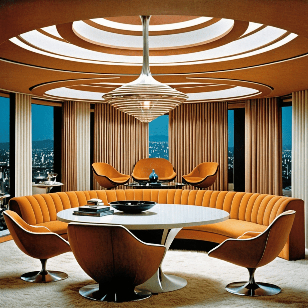 Experience the Timeless Chic of 70s Futurism in Interior Design