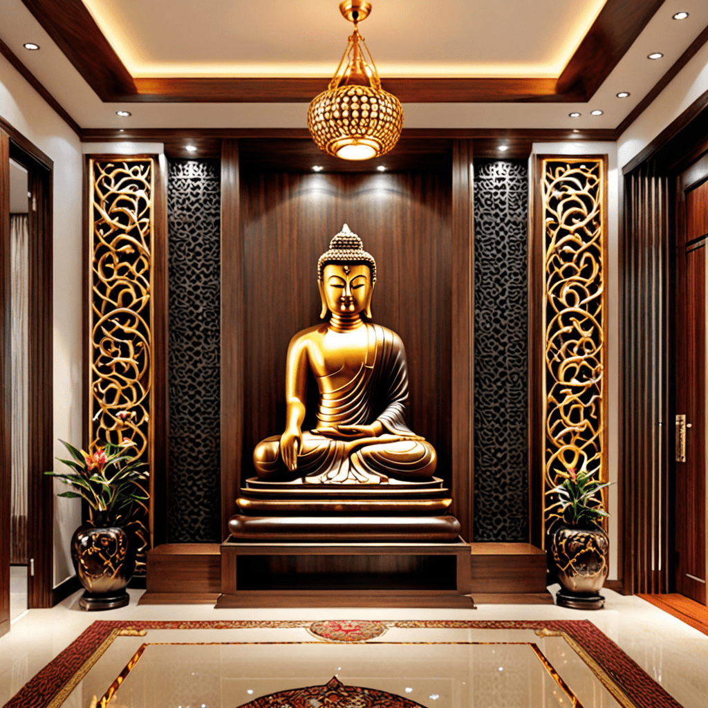 Create a Welcoming Entryway with a Buddha Statue: Interior Design Inspiration