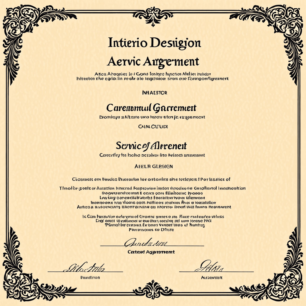 Crafting the Perfect Interior Design Service Agreement Template