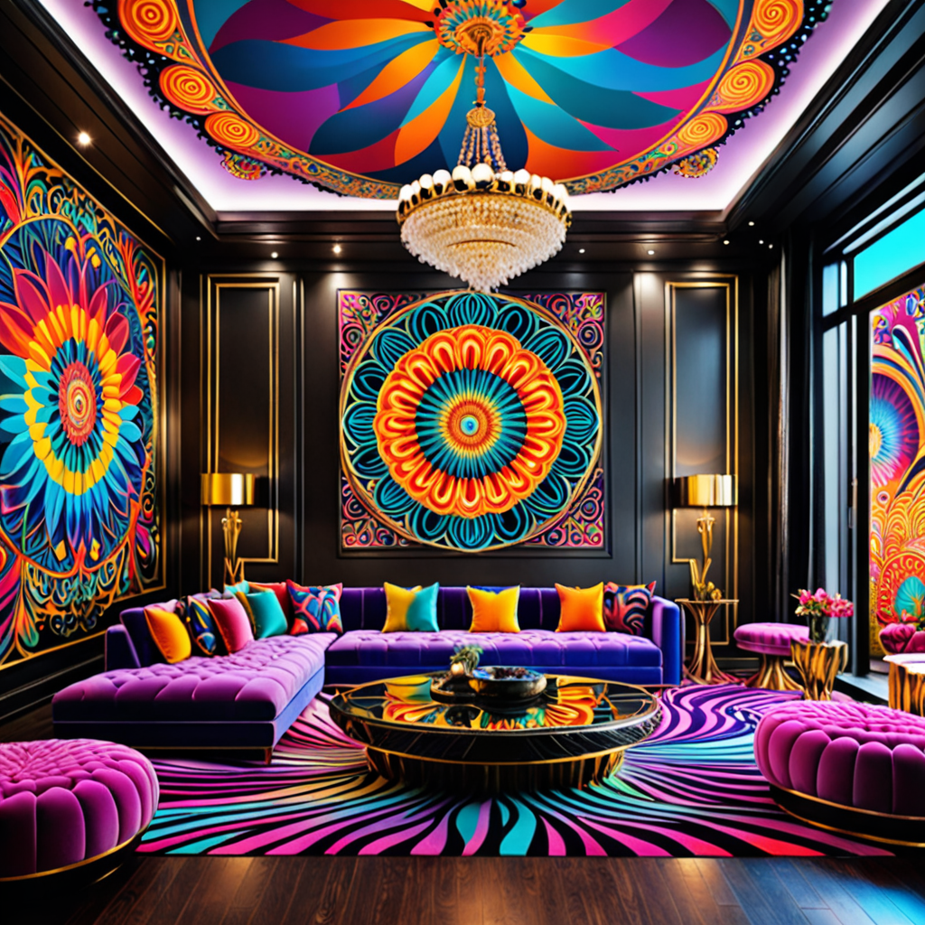 Colorful and Vibrant: Captivating Psychedelic Interior Design Ideas for Your Home
