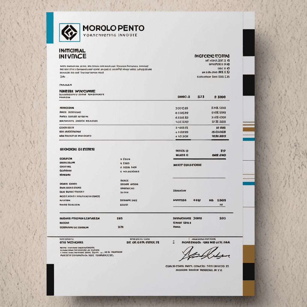 Stylish and Professional Interior Design Invoice Samples for Your Business