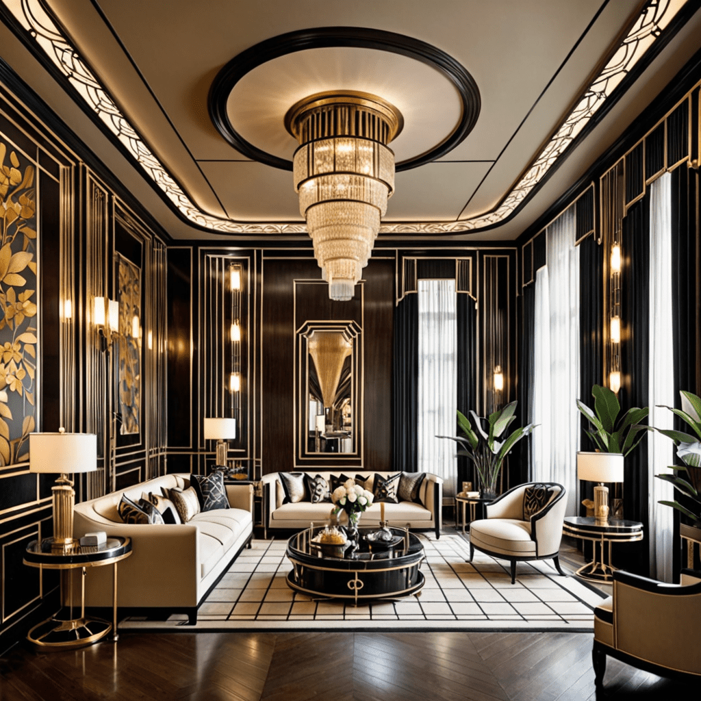 „Step into the Roaring 20s: Exploring Original Art Deco Interior Design”