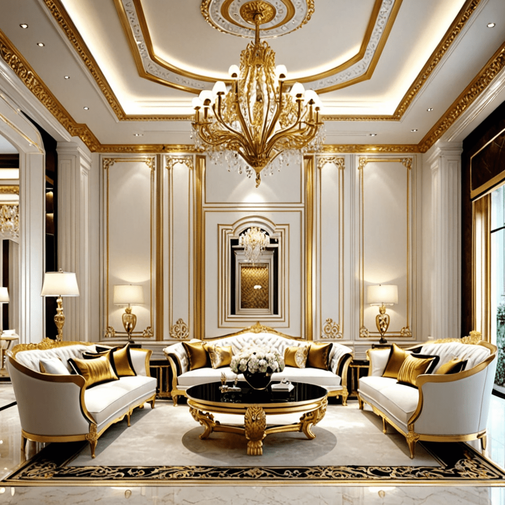 Elegant Interior Design: Embracing the Luxury of White and Gold