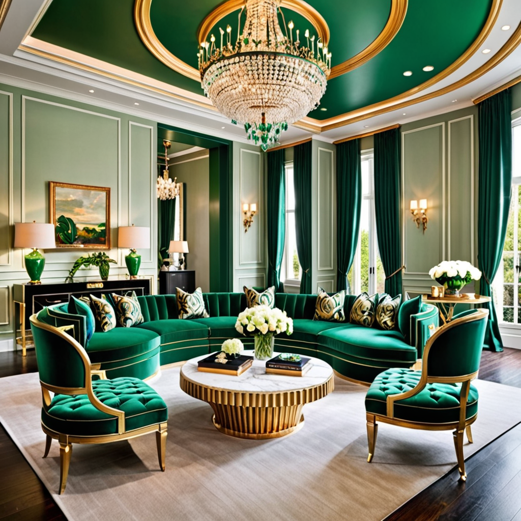 „Enhance Your Home with Luxurious Emerald Green Interior Design Ideas”