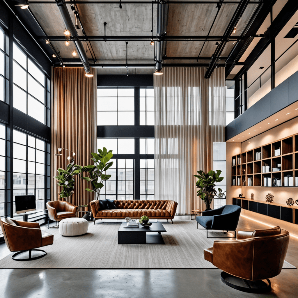 „Unveiling the Chic and Edgy Appeal of Modern Industrial Office Interior Design”