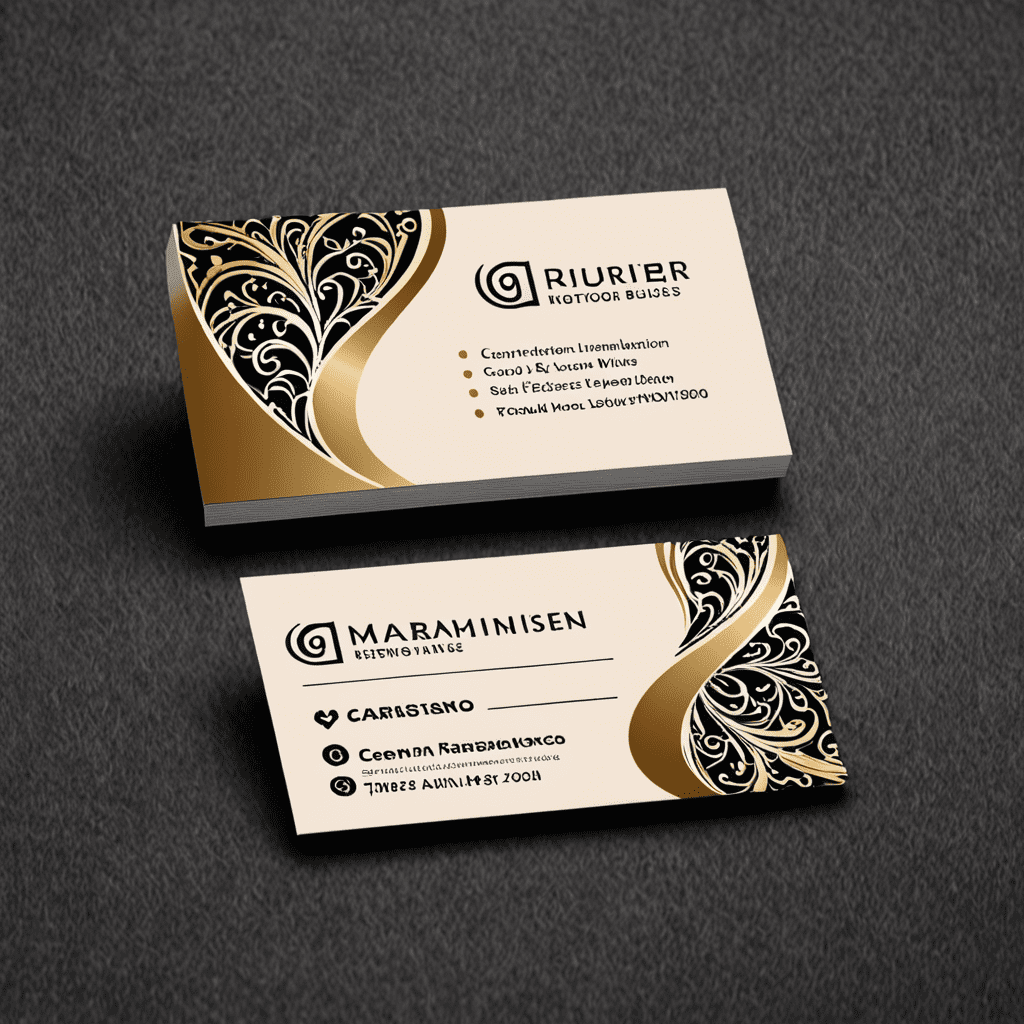„Crafting Creative and Stylish Business Cards for Interior Designers”
