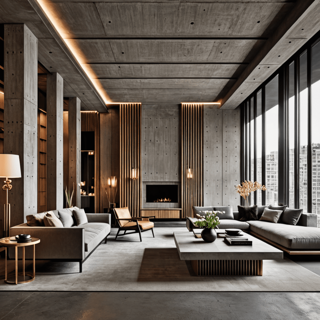 „Unleashing the Bold and Raw Beauty of Brutalist Interior Design”