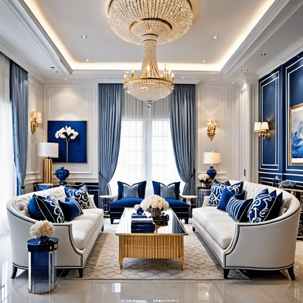 „Captivating White and Blue Interior Design Ideas to Elevate Your Home”