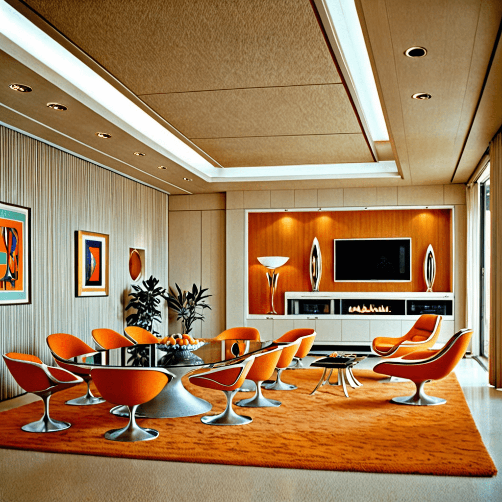„Explore the Futuristic 1960s Space Age Interior Design Aesthetic”