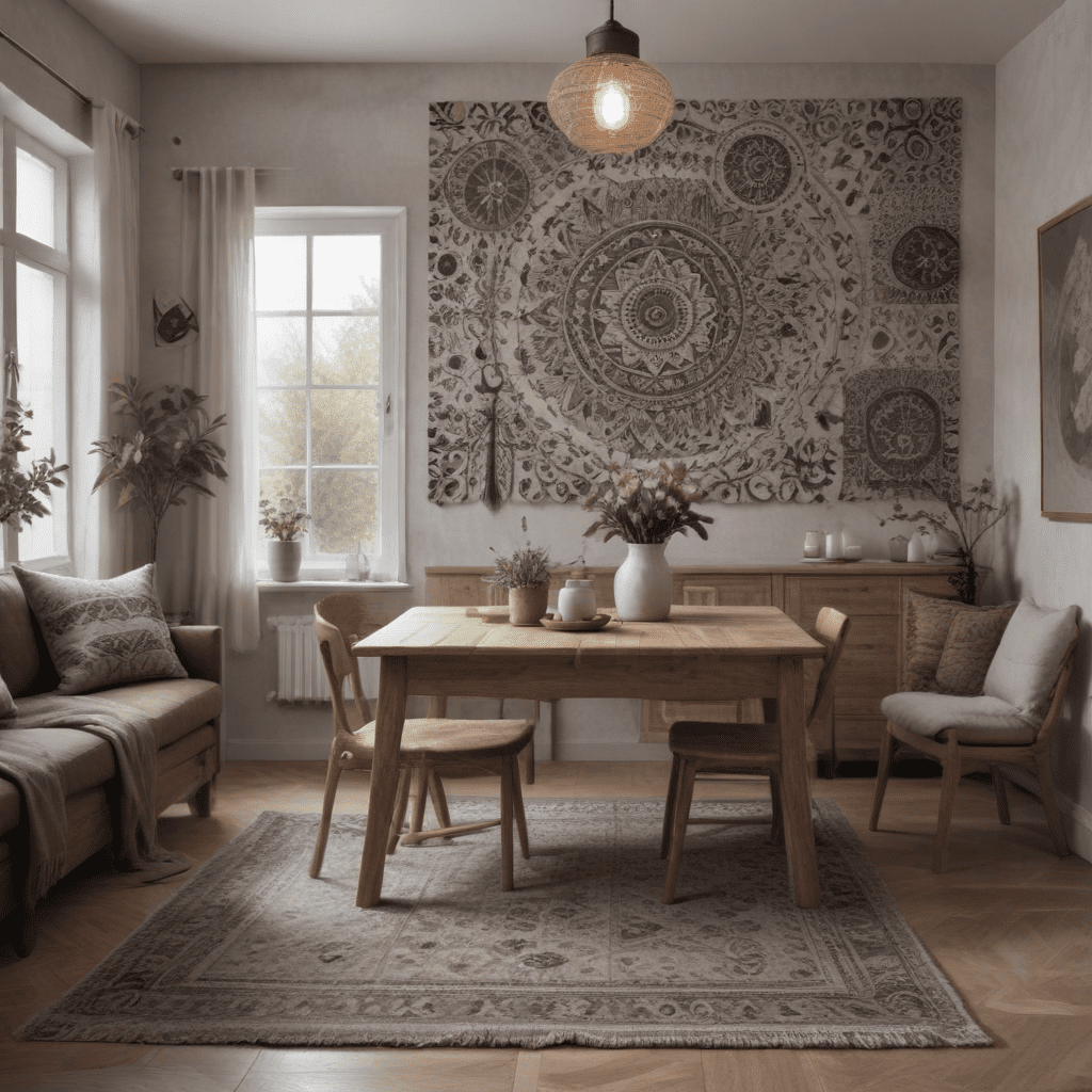 Nordic Nuance: Scandinavian Simplicity with Ethnic Patterns