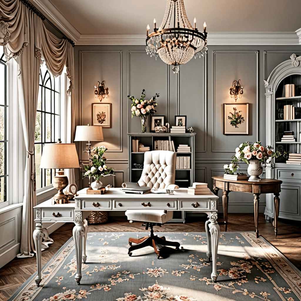 Vintage Charm: Shabby Chic Home Office Design