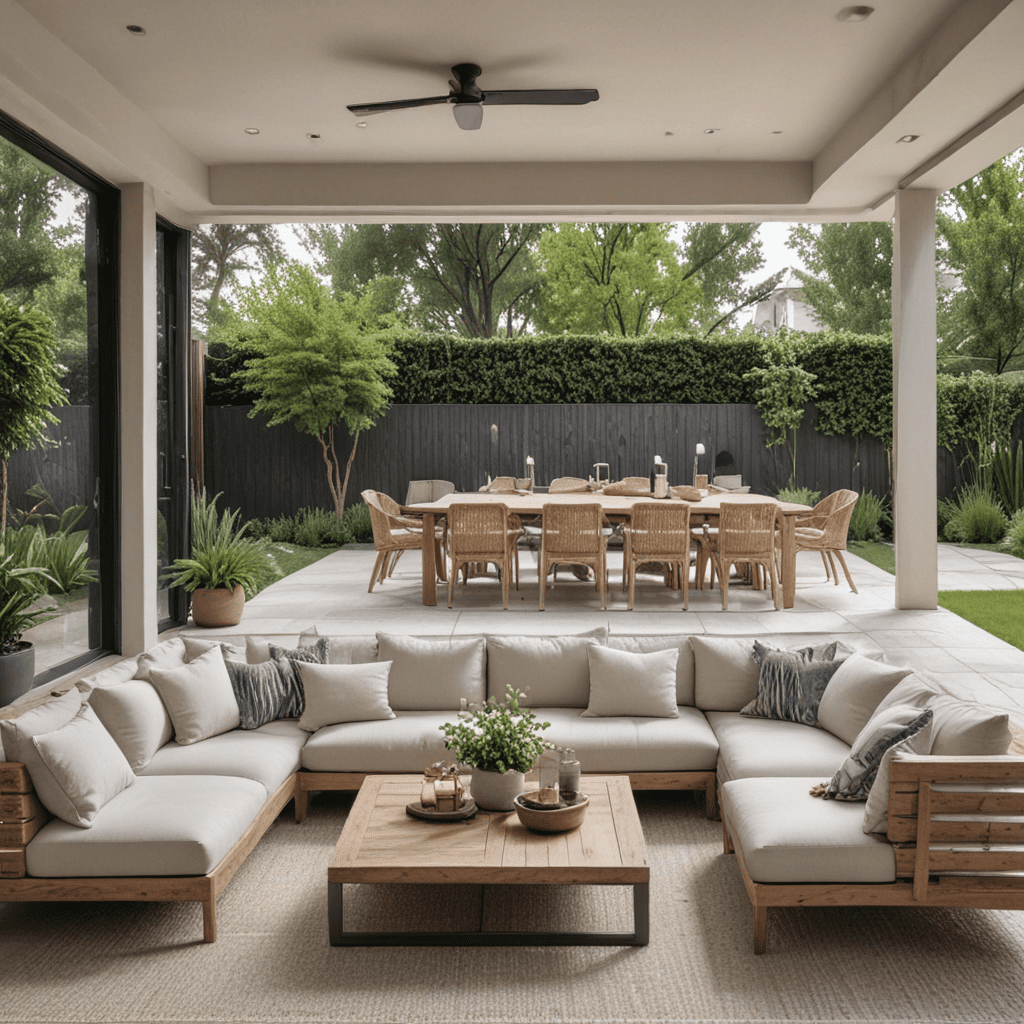 How to Design an Outdoor Living Space with a Contemporary Flair