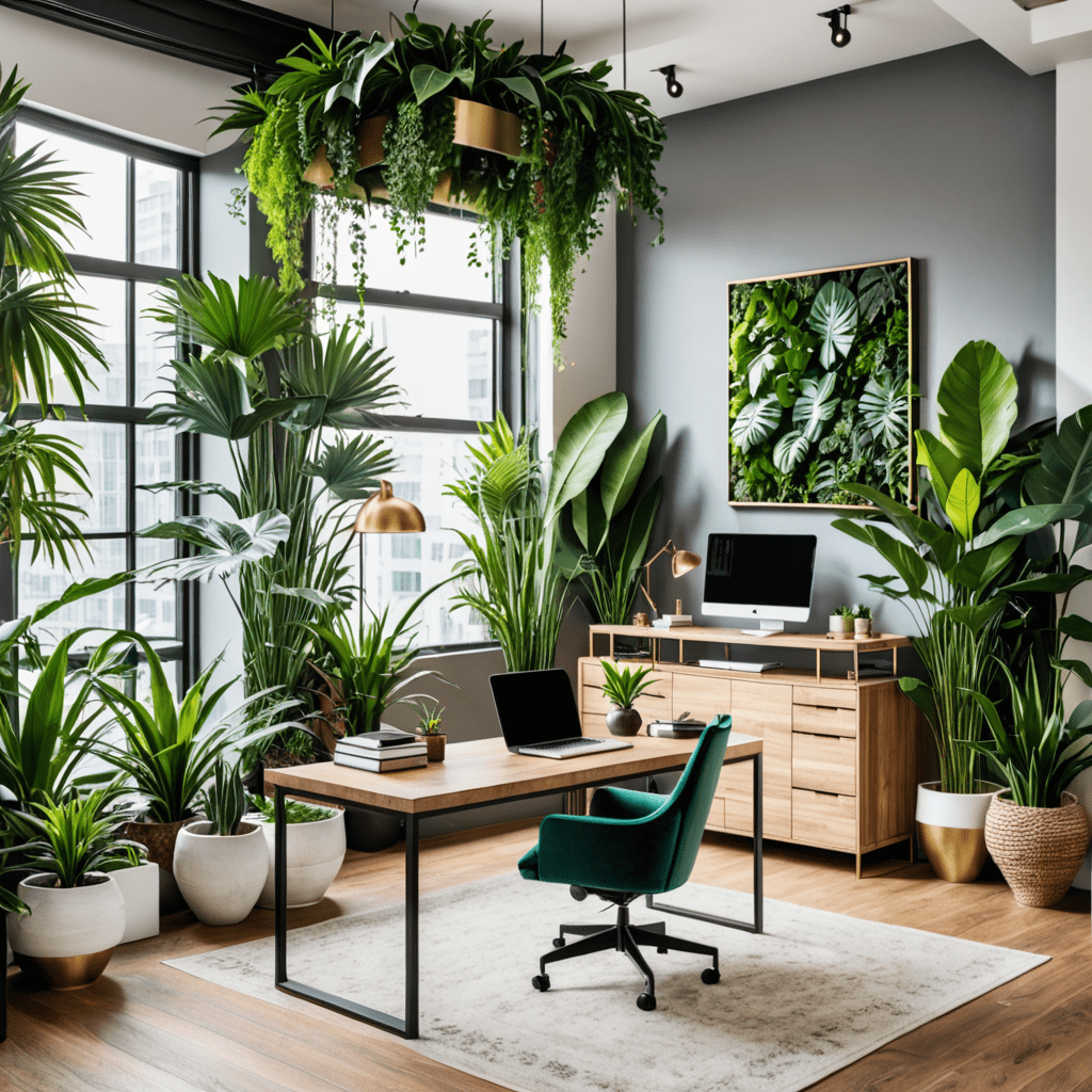 Urban Jungle: City Oasis Home Office Design
