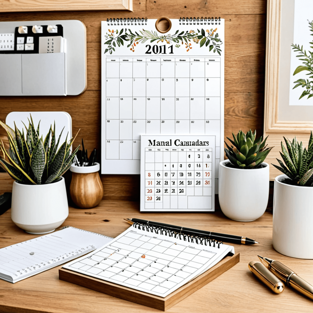 DIY Desk Calendars for Organized Planning in Your Home Office