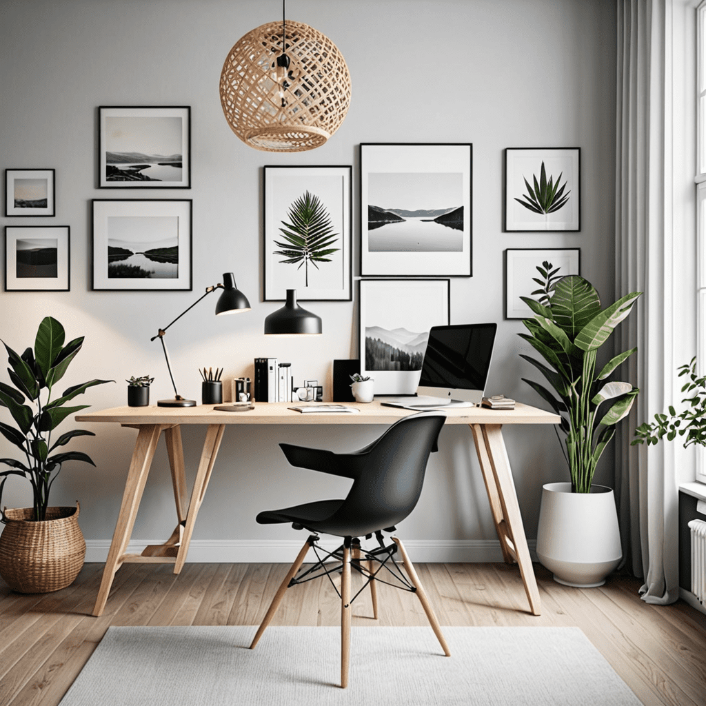 Scandinavian Modern: Minimalist Home Office Decor