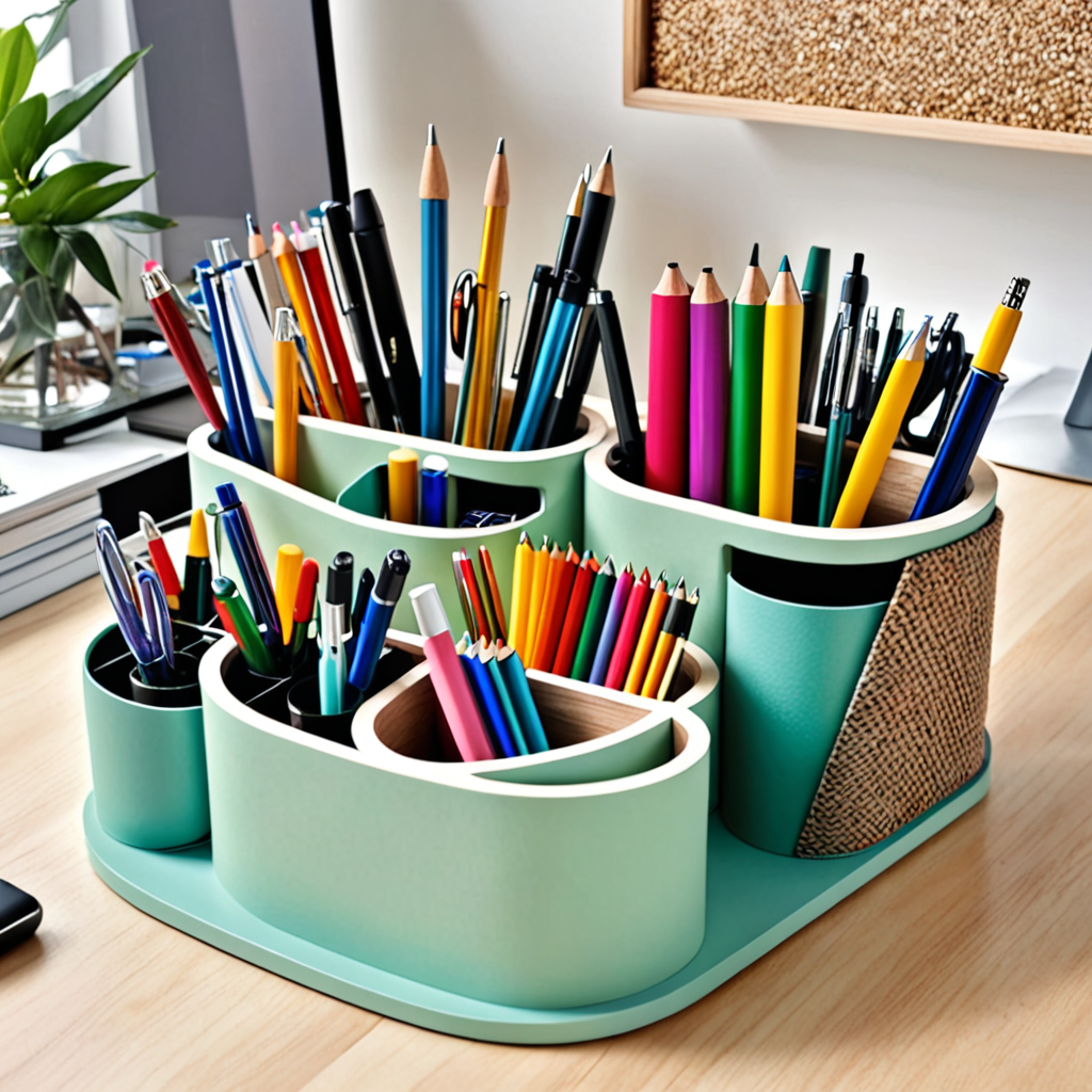 DIY Desk Caddies for Organized Supplies in Your Home Office