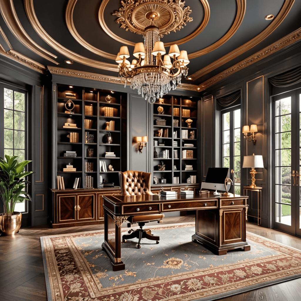 Classic Elegance: Refined Traditional Home Office Design