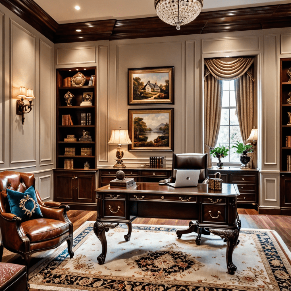 Classic Comfort: Cozy Traditional Home Office Design