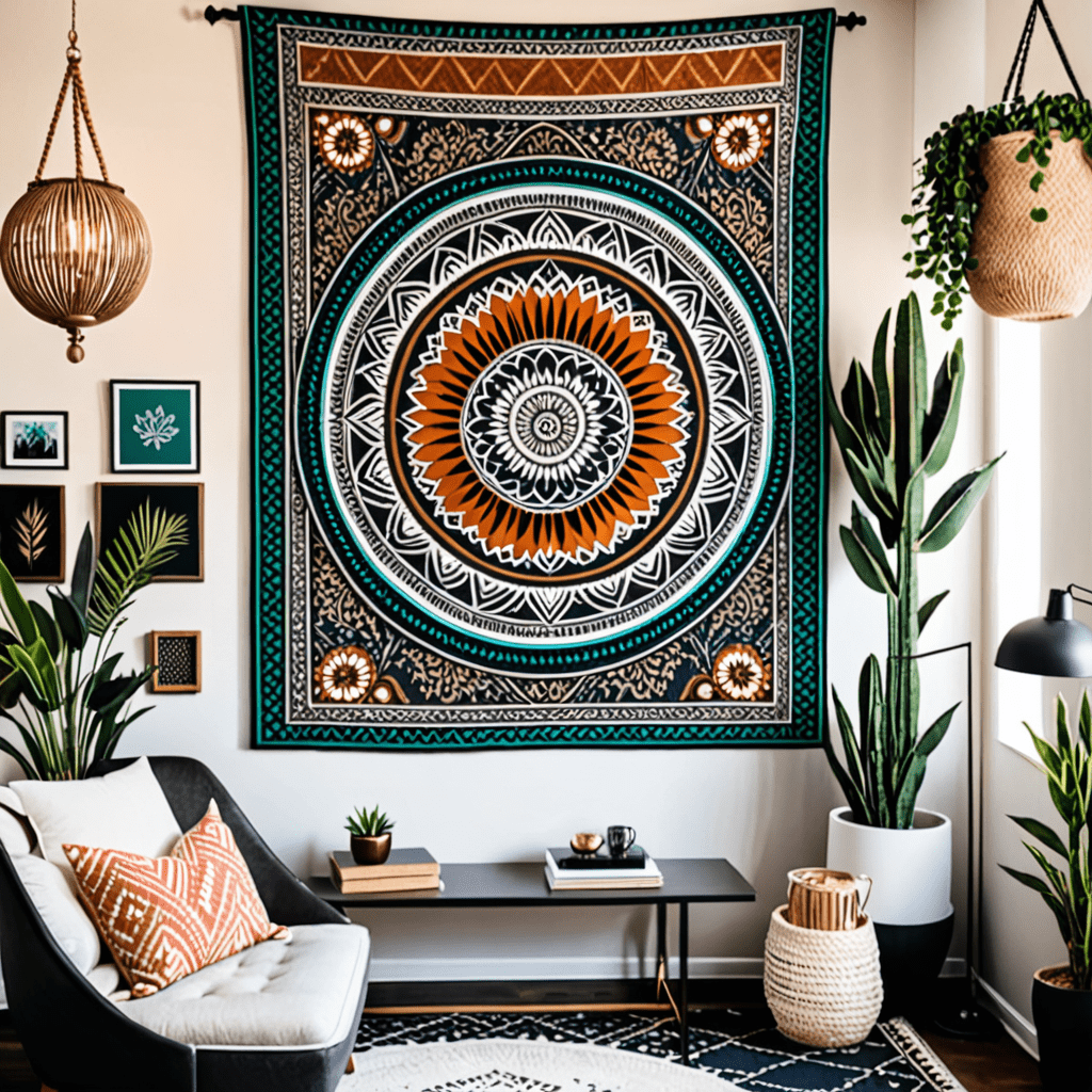 DIY Wall Tapestries for Boho Vibes in Your Home Office