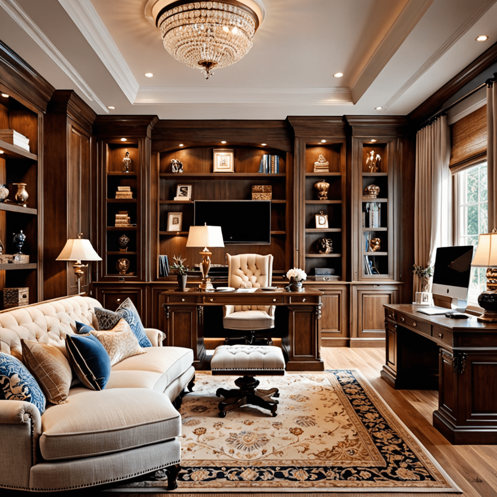 Classic Comfort: Cozy Traditional Home Office Design