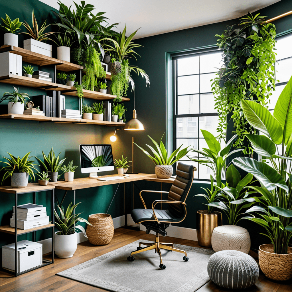 Urban Jungle: Incorporating Plants in Home Office Design
