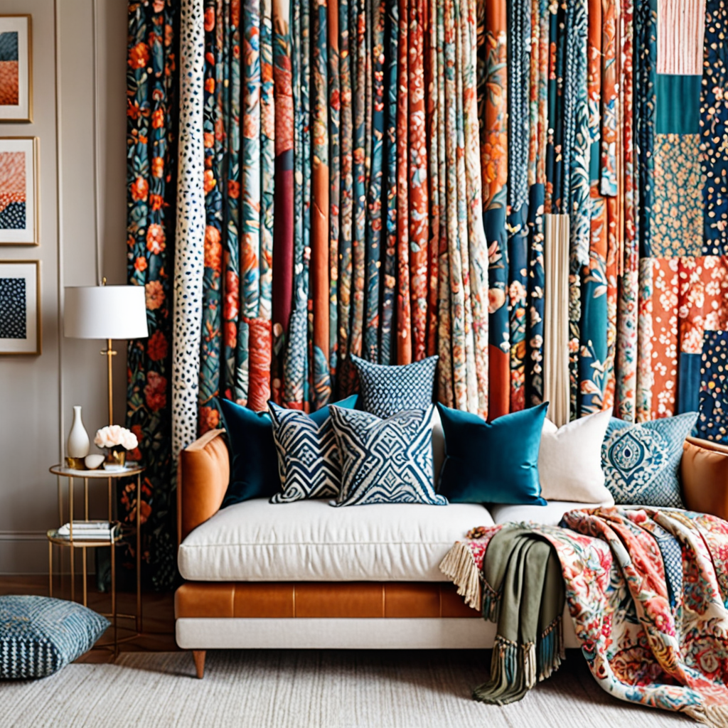 The Art of Textile Collage: Mixing and Matching Fabrics for Artful Wall Decor
