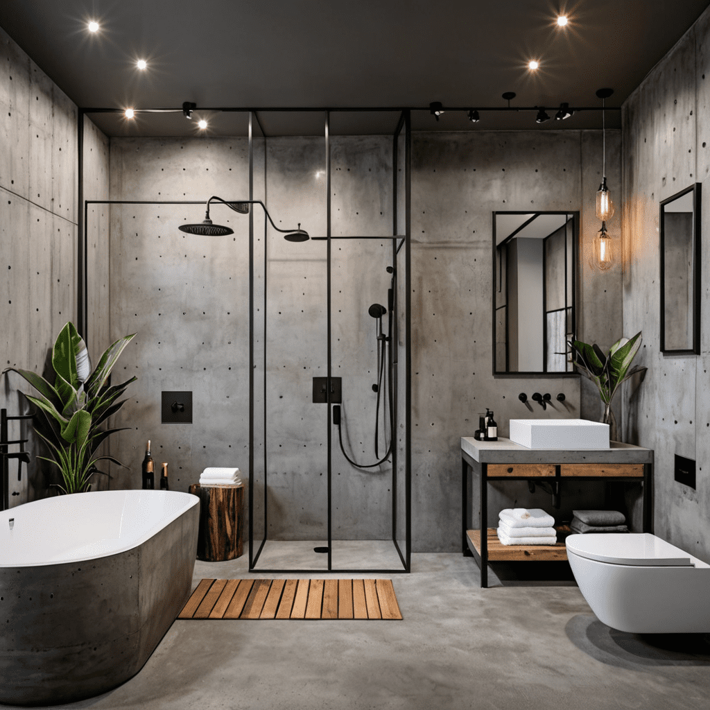 Concrete Jungle: Industrial Concrete in Bathroom Design Trends