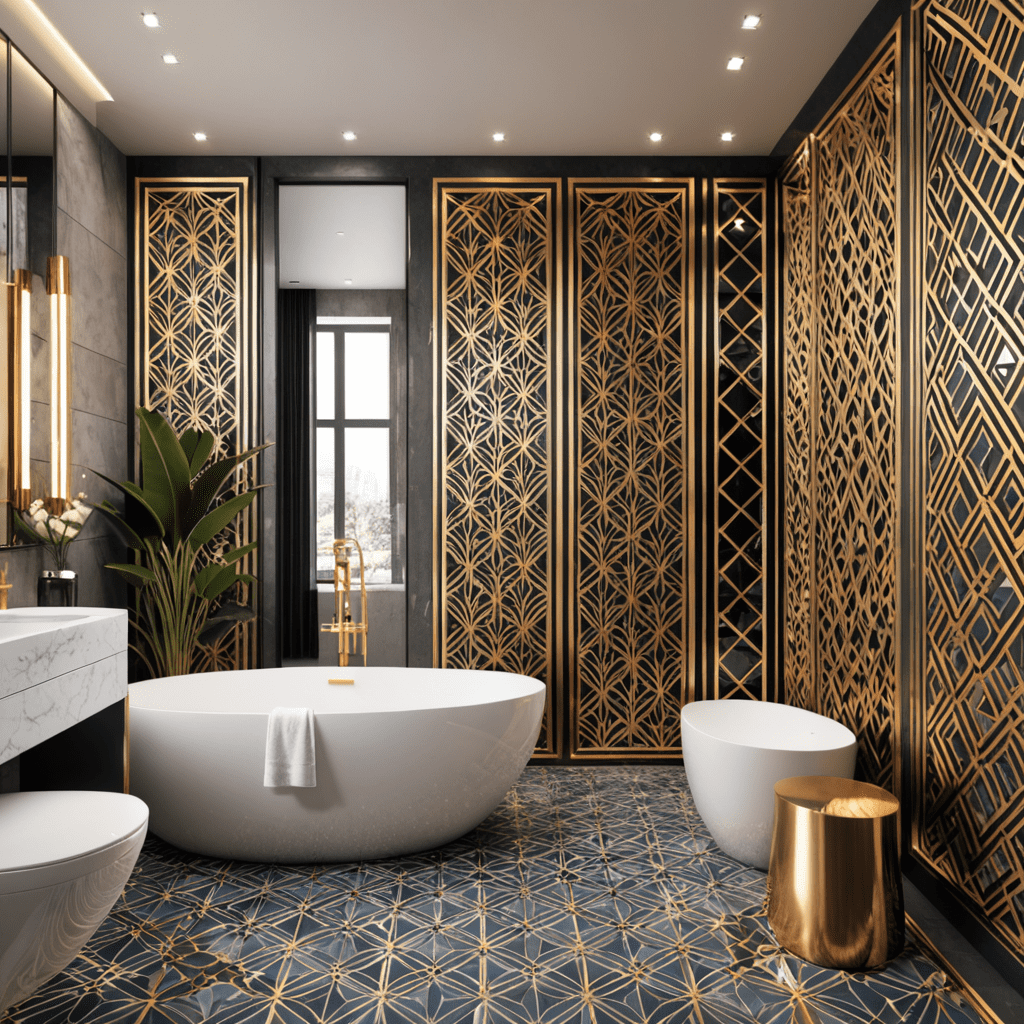 Geometric Patterns in Bathroom Design: Trends and Inspirations