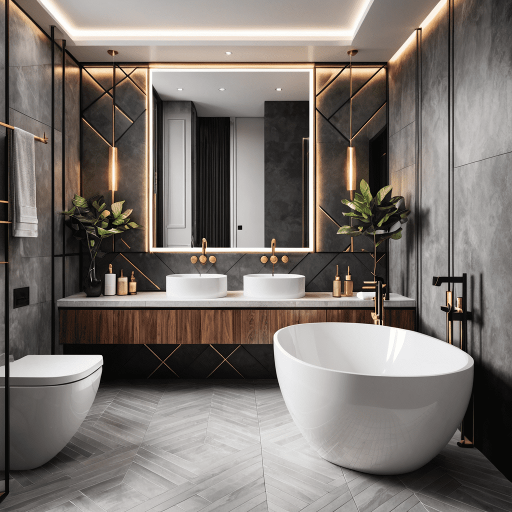 Bold Geometry: Geometric Shapes in Bathroom Design Trends