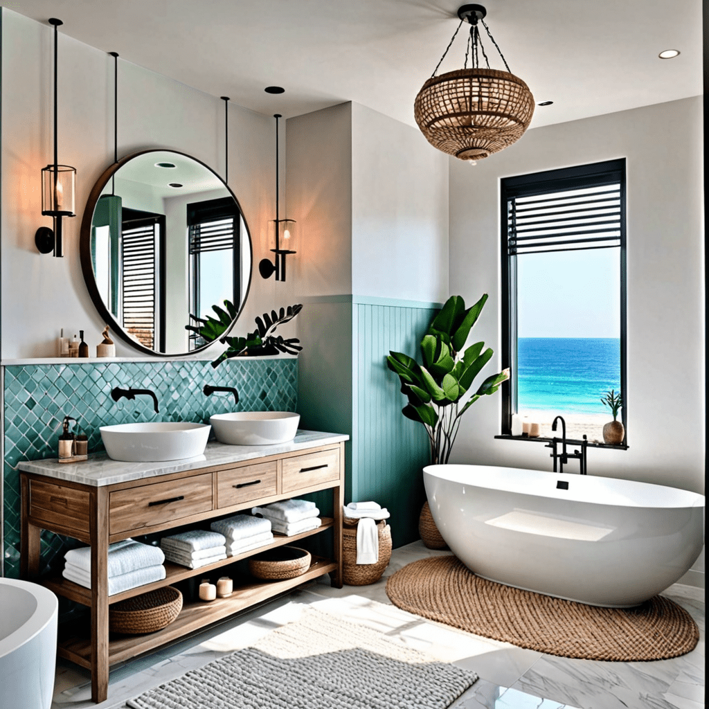 Coastal Retreat: Relaxing Beach House Elements in Bathroom Design Trends