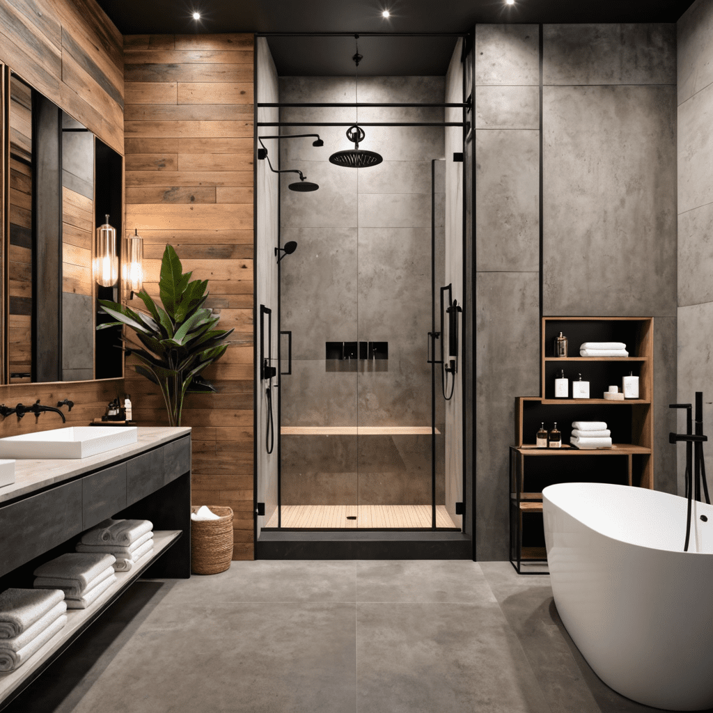 Industrial Sophistication: Elegant Elements in Bathroom Design Trends
