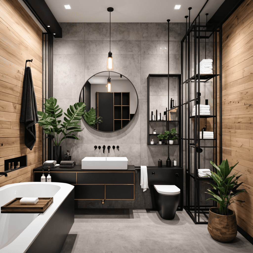 Industrial Minimalism: Simple Elements in Bathroom Design Trends