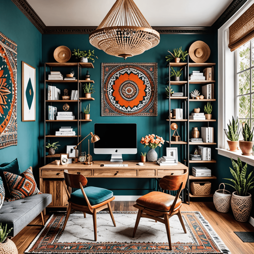 Modern Boho: Contemporary Bohemian Home Office Ideas