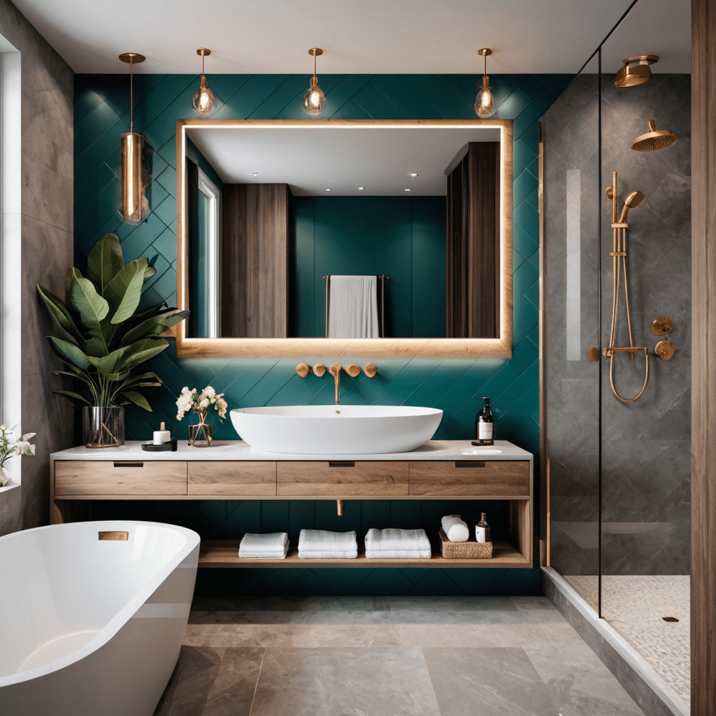 Bold Accents: Accented Elements in Bathroom Design Trends