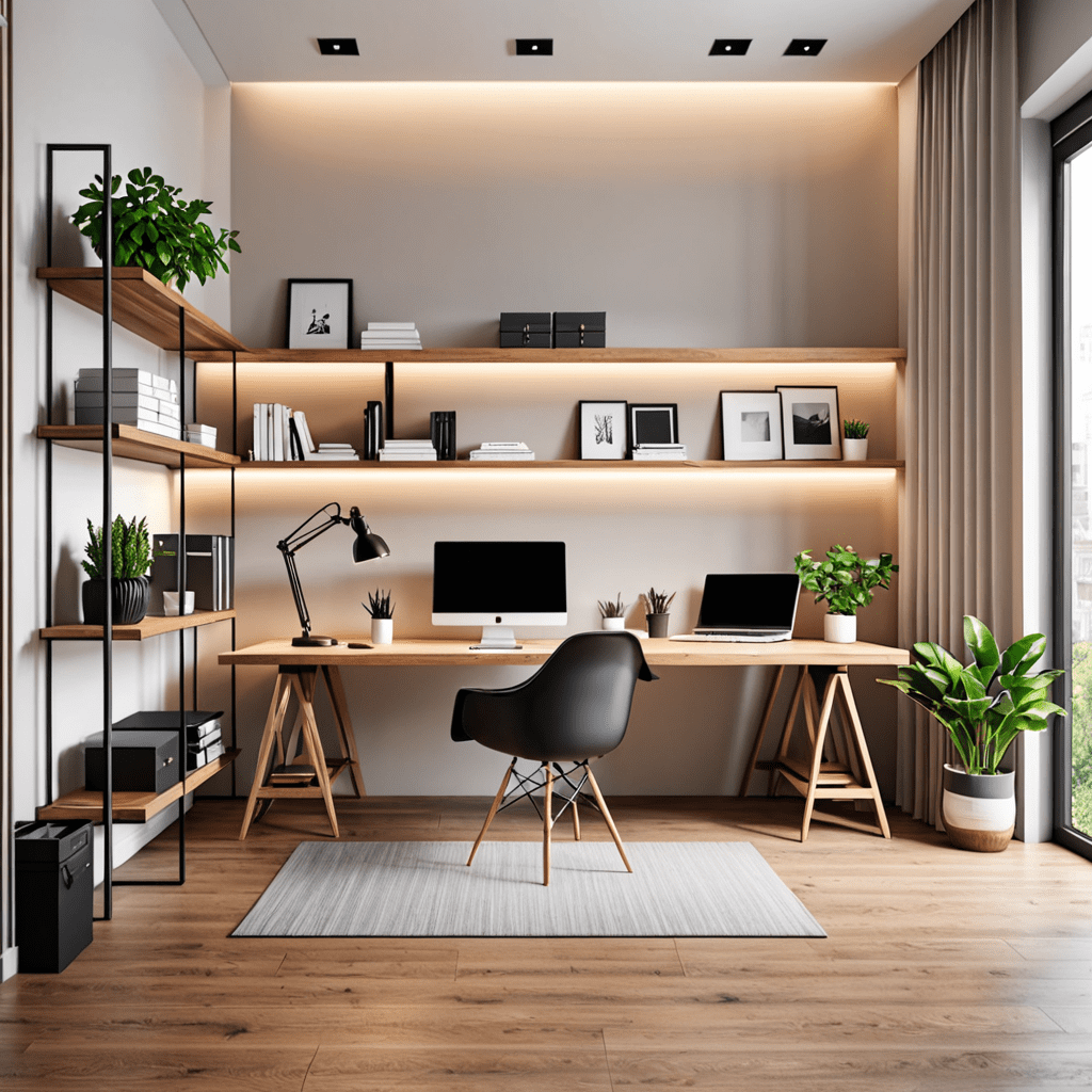 Minimalist Home Office Design for Increased Focus
