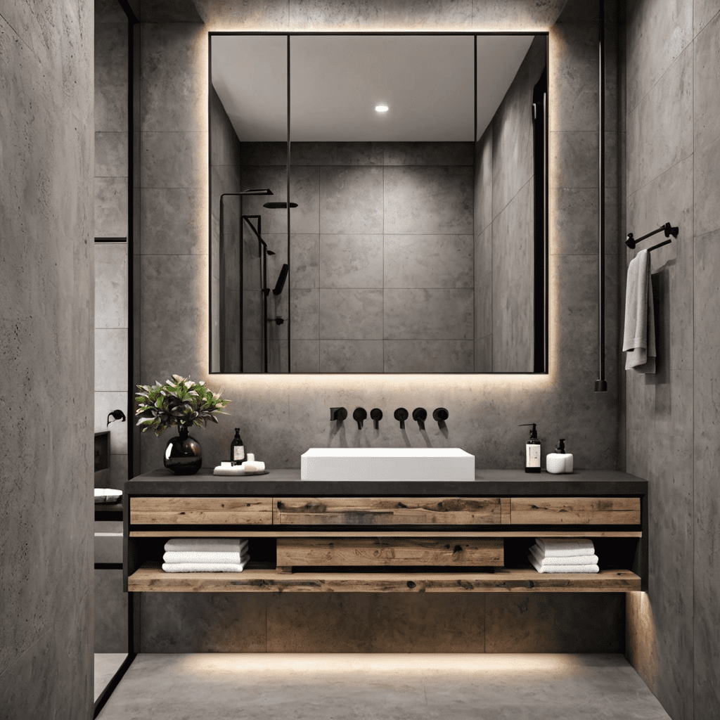 Industrial Minimalism: Minimal Elements in Bathroom Design Trends