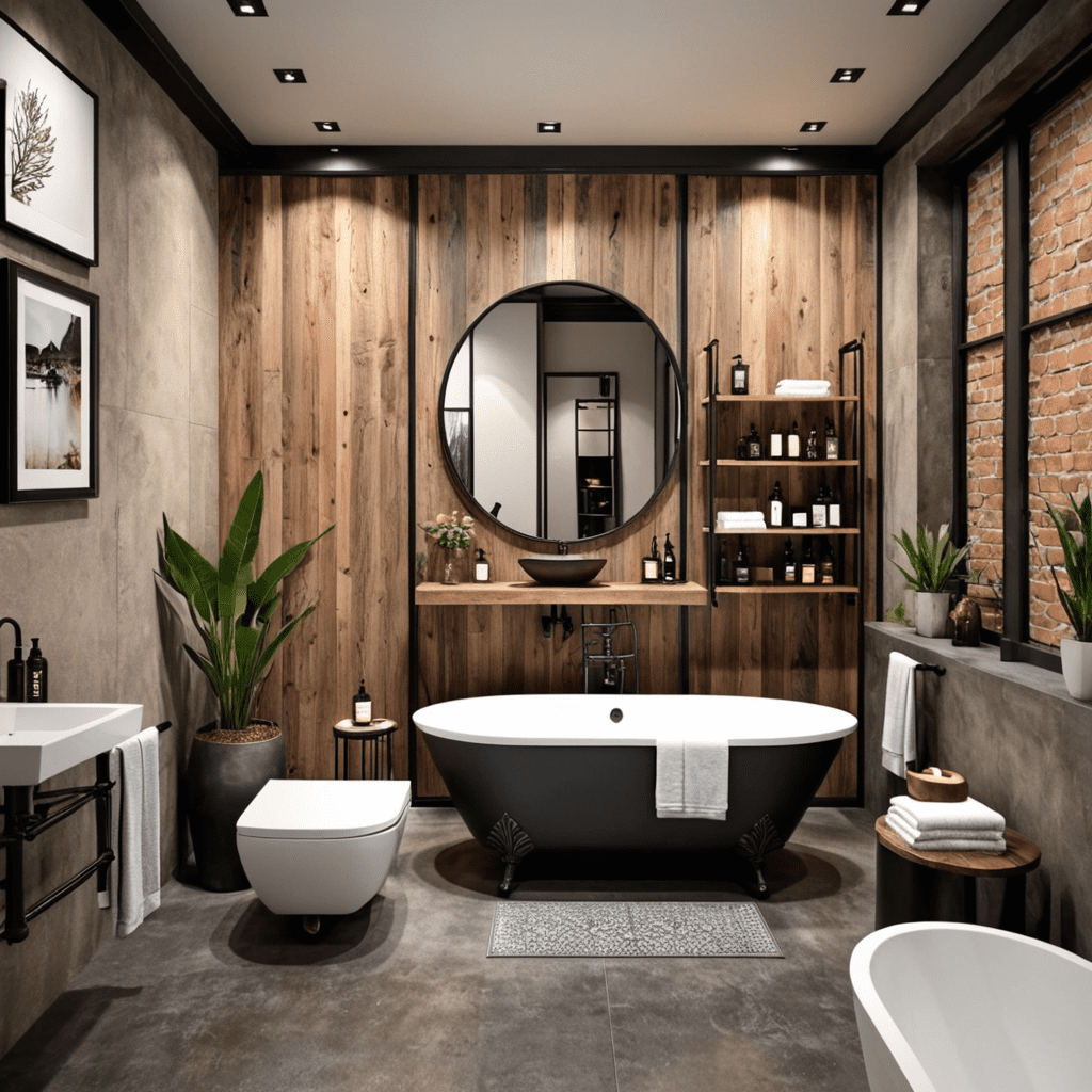 Industrial Chic: Chic Elements in Bathroom Design Trends