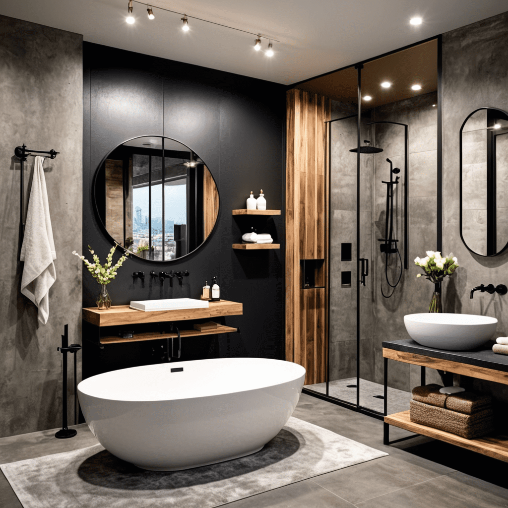 Industrial Sophistication: Sophisticated Elements in Bathroom Design Trends