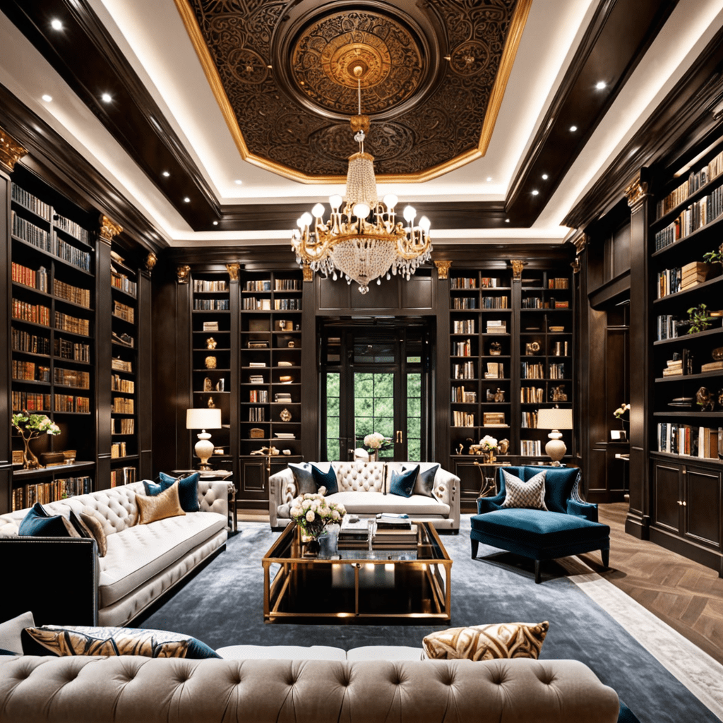 Luxurious Living Spaces: Designing a Chic Home Library
