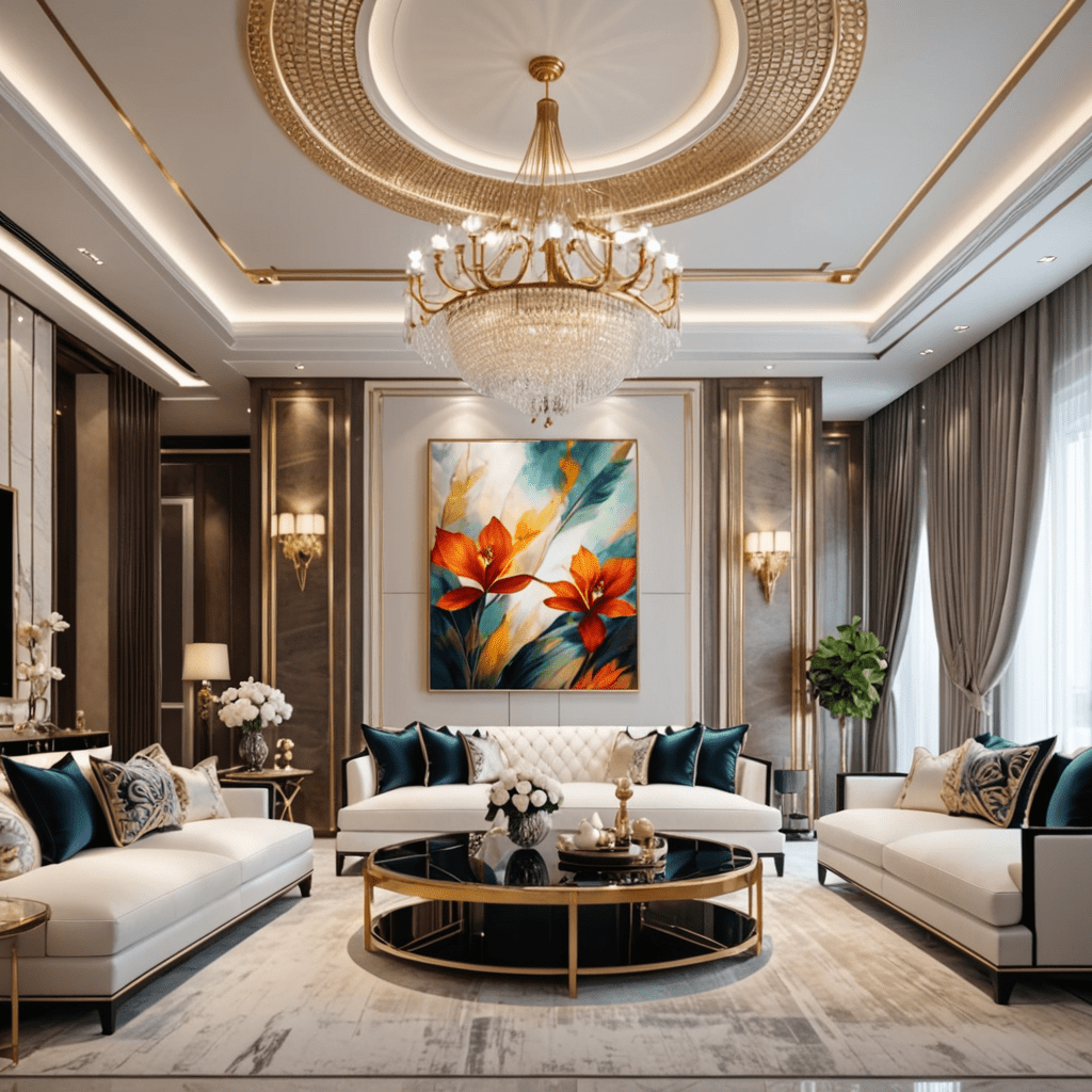 Luxury Living Room Design: Incorporating Statement Art Pieces