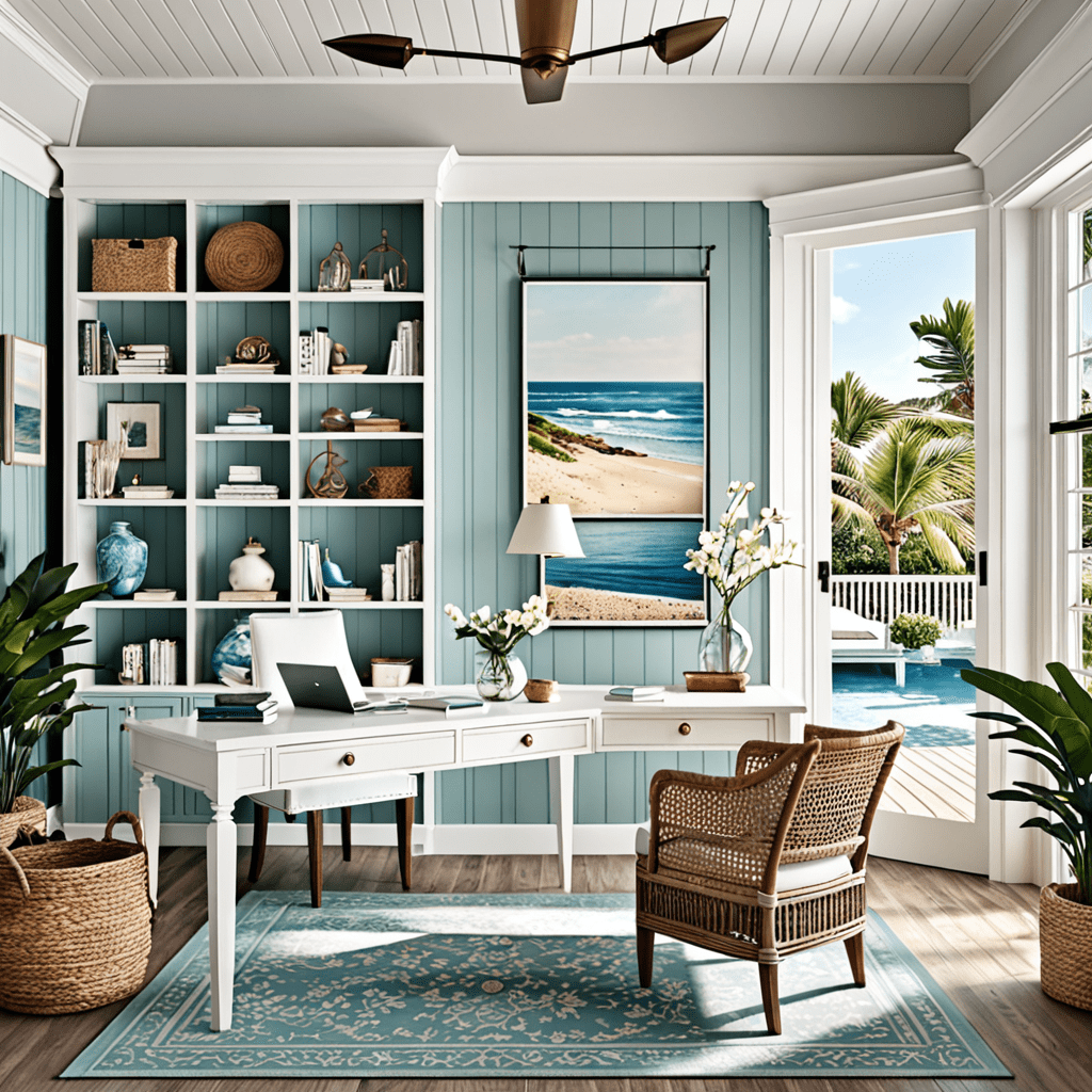 Coastal Cottage: Seaside-Inspired Home Office Design