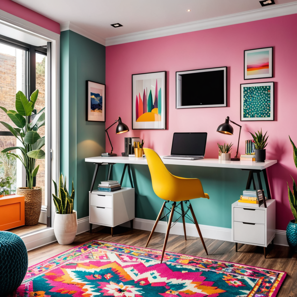 Bold and Bright: Colorful Home Office Decor Ideas