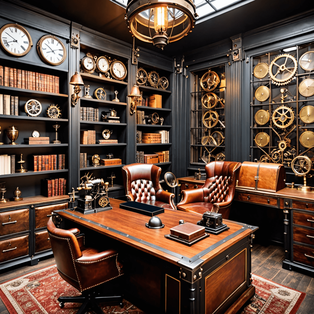 Vintage Industrial: Steampunk Home Office Decor