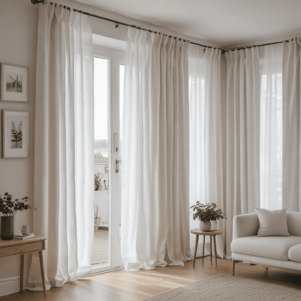Scandinavian Simplicity: Using Light Linen Curtains for a Bright Space