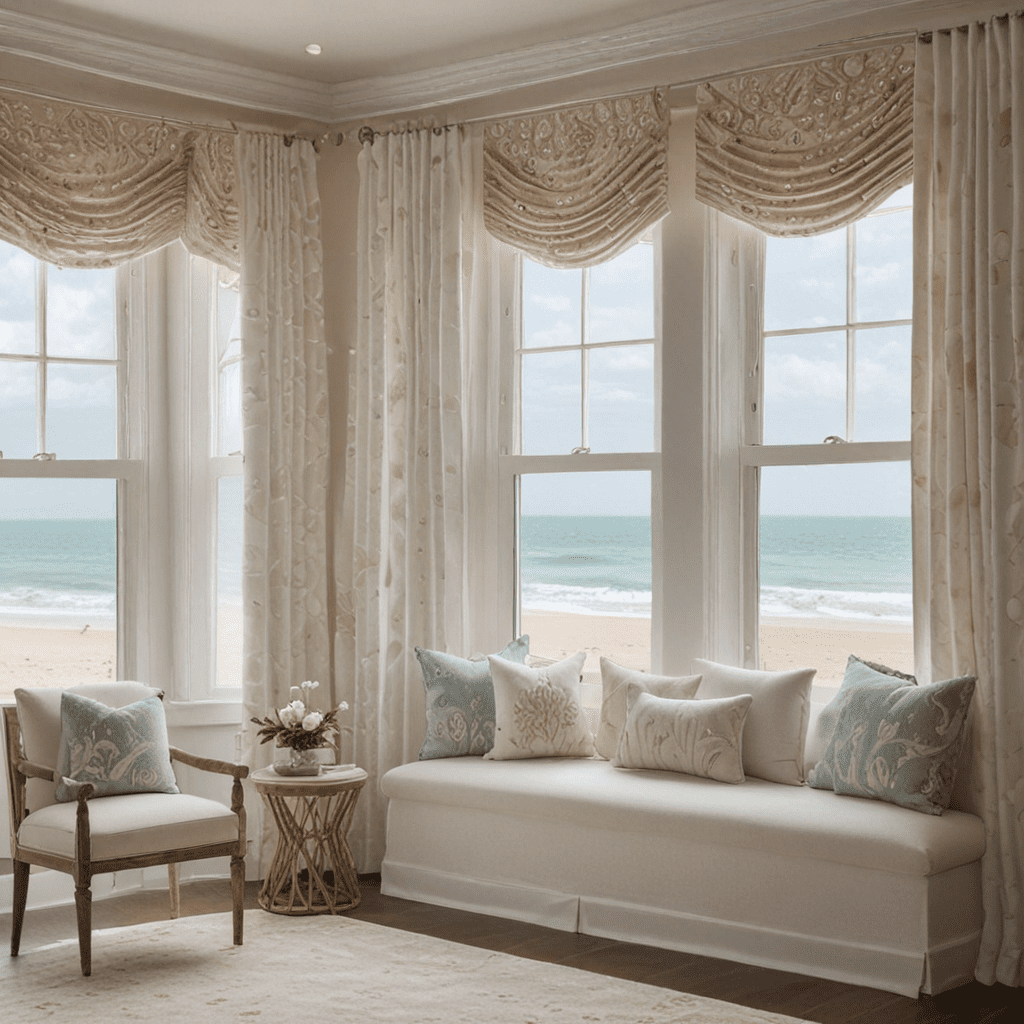Coastal Living: Seashell Embellished Window Treatments