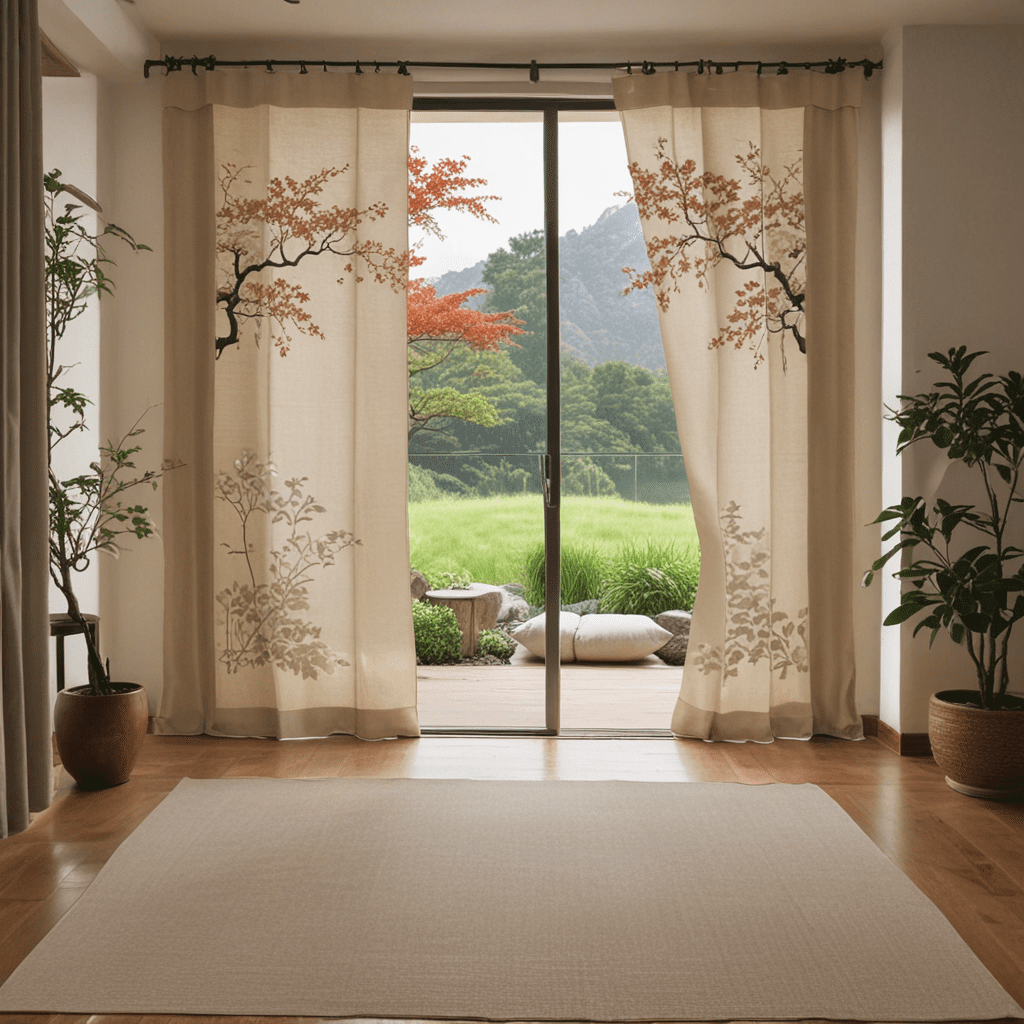 Create a Zen Space with Japanese Noren Curtains