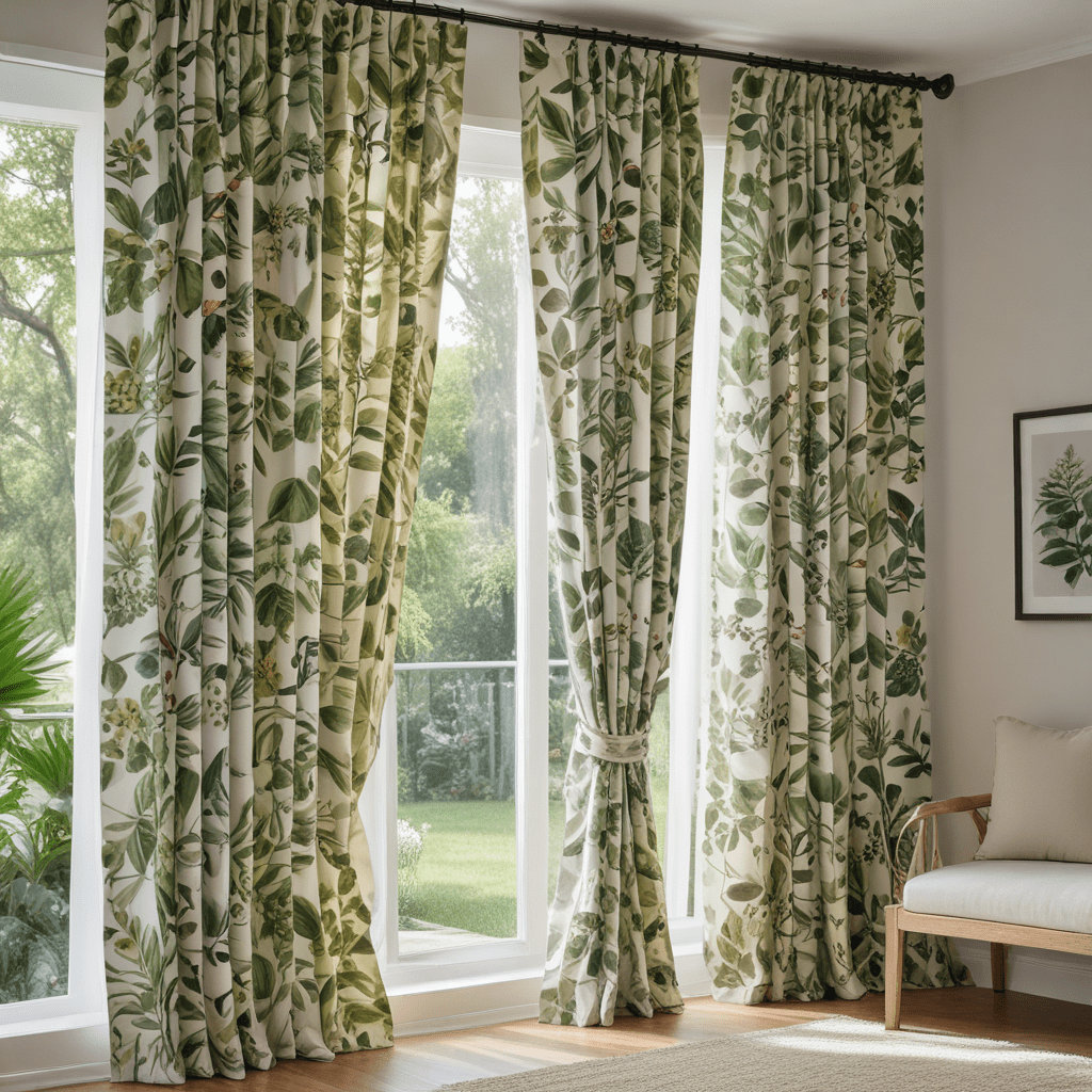 Bring the Outdoors In with Botanical Print Curtains