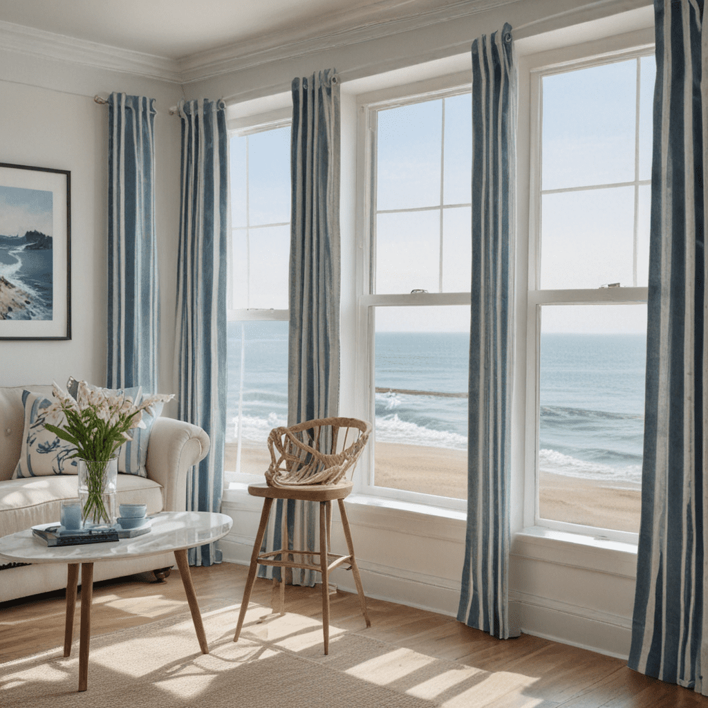 Coastal Cool: Nautical Stripes in Window Coverings