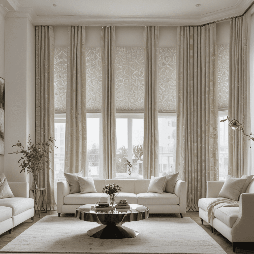 Modern Artistry: Abstract Geometric Designs in Window Treatments