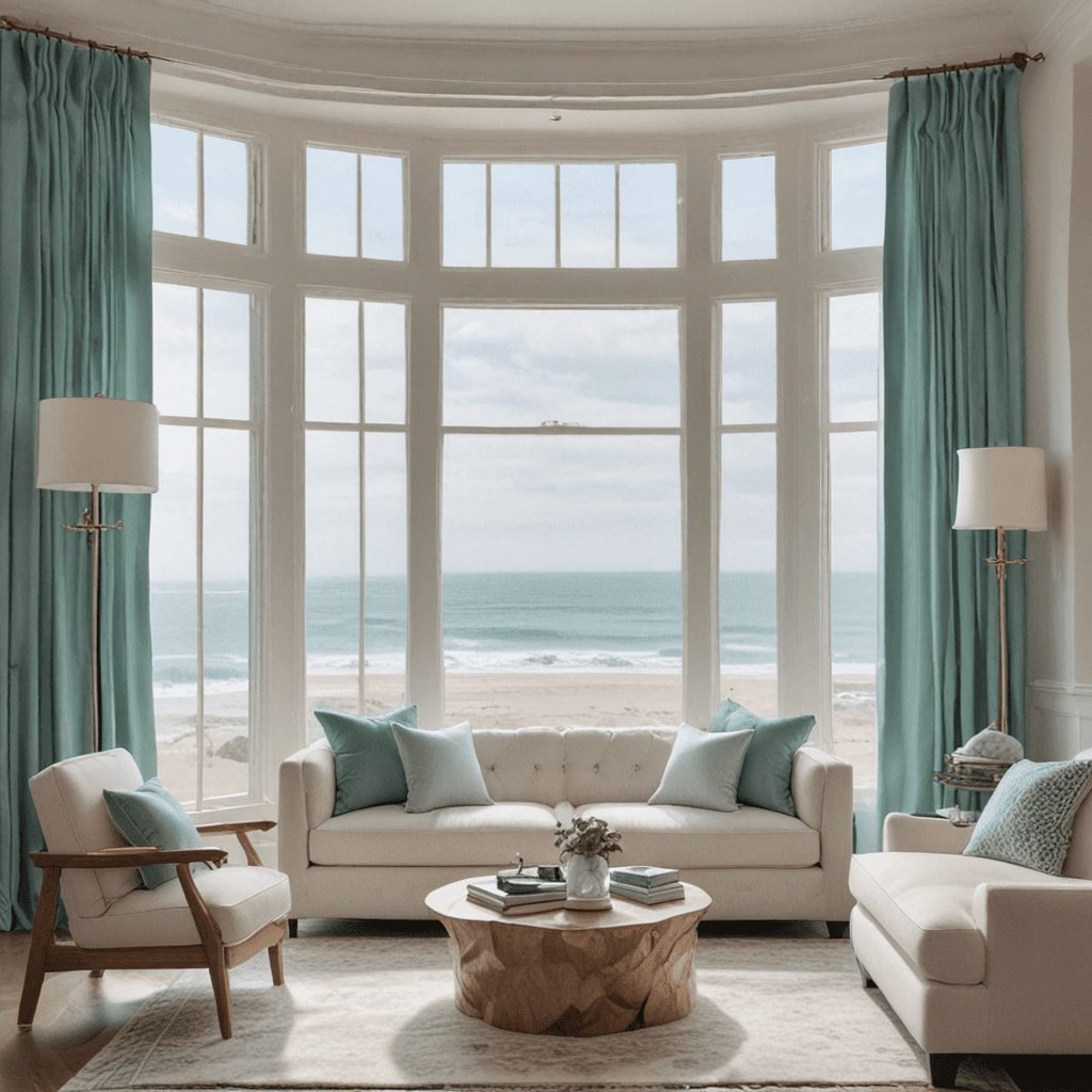 Coastal Escape: Seaglass Hues in Window Treatment Design